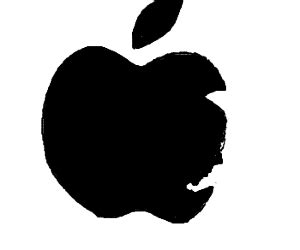 Apple logo bite mark is profile of Steve Jobs - Drawception