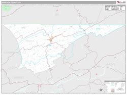 Hancock County, TN Map (Premium Style)