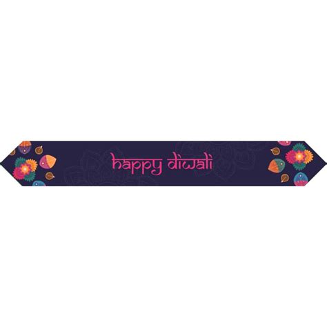 Diwali Table Runner Purple And Pink By Peacock Supplies