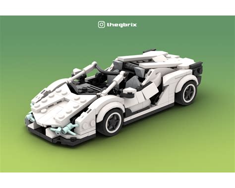 LEGO MOC Lamborghini Sian Roadster - White by thegbrix | Rebrickable - Build with LEGO