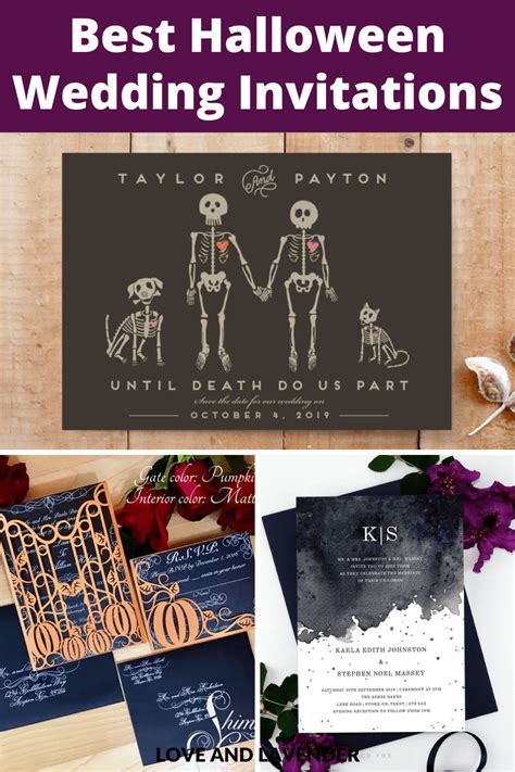 8 Freakishly Awesome Halloween Wedding Invitations - Love & Lavender