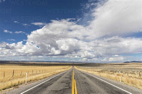 USA, Utah, Woodruff, farmland along State Route 16 stock photo