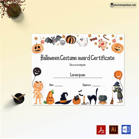 Halloween Award Certificates (20+ Best Templates)