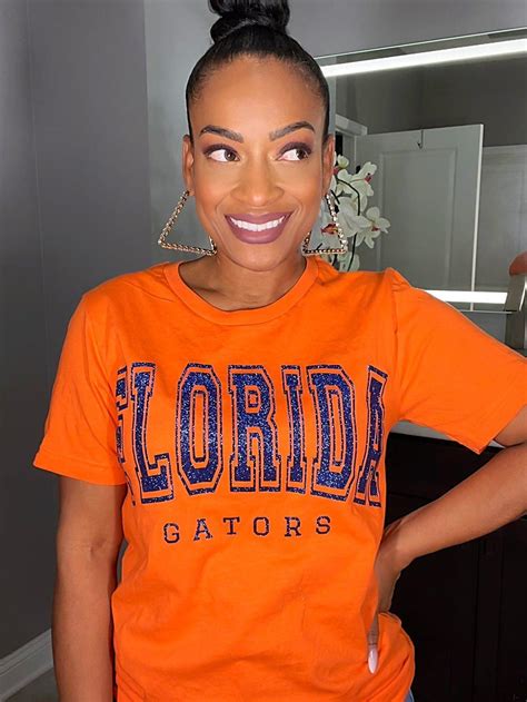 Florida Gators Orange Glitter Shirt: College Football Fan Gear & Apparel – LuLu Grace