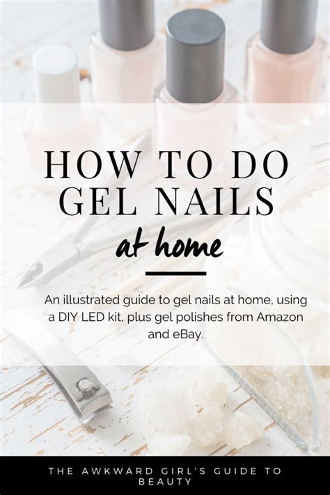 Gel nails at home with a DIY gel nail kit: tutorial and review