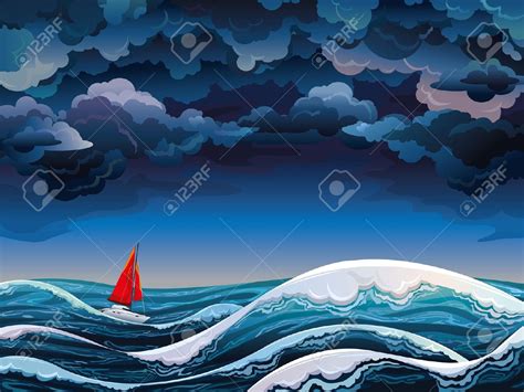 Stormy sea clipart - Clipground