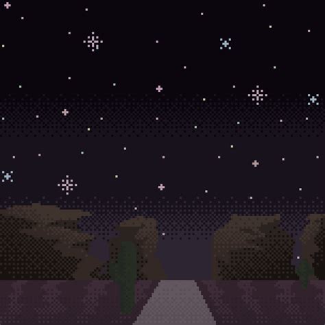 night sky : r/PixelArt