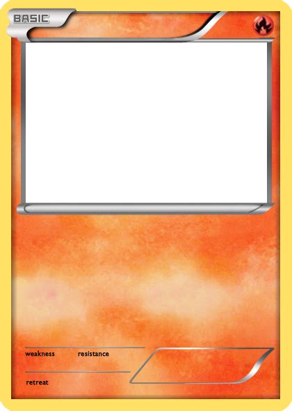 Pin by Katherin Urso on Craft | Pokemon card template, Fire pokemon ...