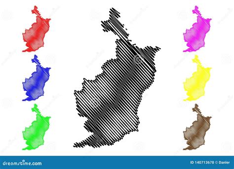 Map Of Buriram, Thailand Cartoon Vector | CartoonDealer.com #222791291