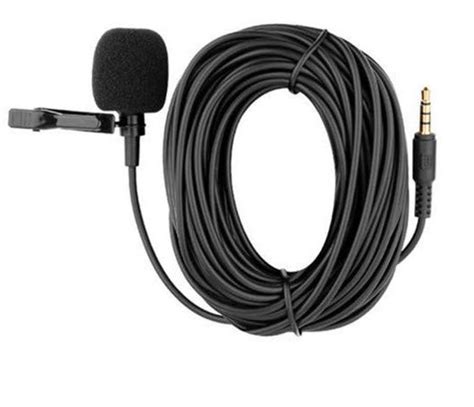 Microphone with long cord for voice recorders