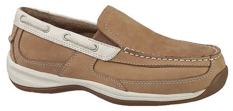 ROCKPORT WORKS Boat Shoe, 6-1/2, M, Women's, Tan, Steel Toe Type, 1 PR - 20WP58|RK673 - Grainger