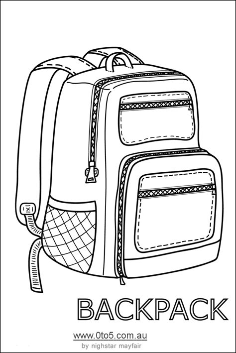 Versatile Backpack or Rucksack Printable Template