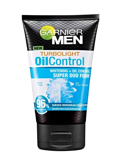 Garnier Men Turbolight White + Oil Control Icy Duo Foam 100ml - healthybeauty365