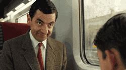 Mr. Bean Driving Car GIF | GIFDB.com