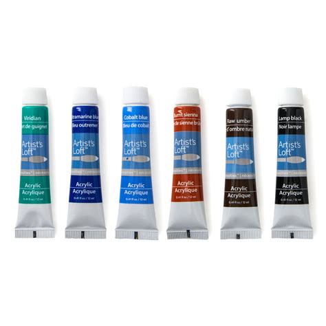 Artist Loft Acrylic Paint Color Chart - Paint Color Ideas