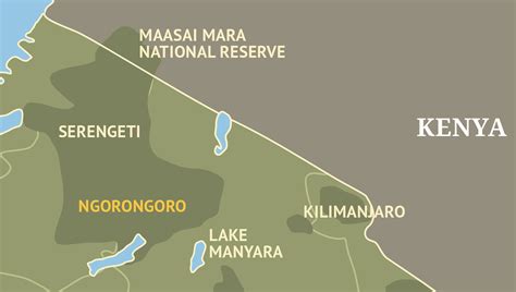 Ngorongoro Conservation Area Map