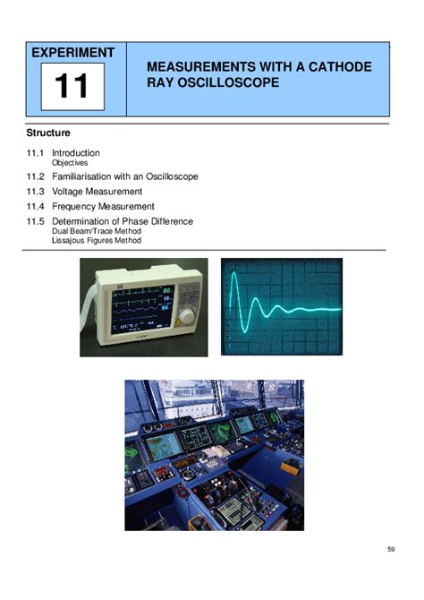 (PDF) EXPERIMENT MEASUREMENTS WITH A CATHODE RAY OSCILLOSCOPE | SWECHHA rastogi - Academia.edu