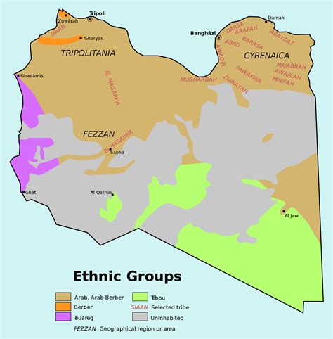 Ethnic groups of Libya : r/MapPorn