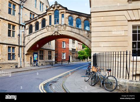 Hertford Bridge known as the Bridge of Sighs at Hertford College Stock ...