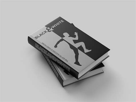 black and white book cover design on Behance