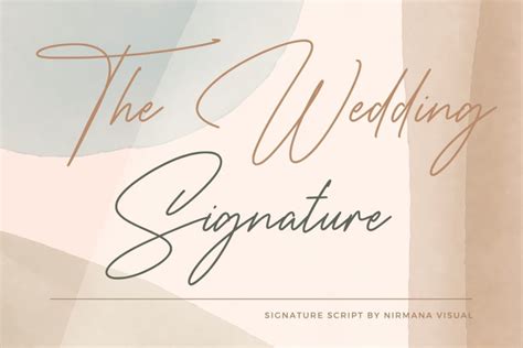 The Wedding Signature Font - Dafont Free