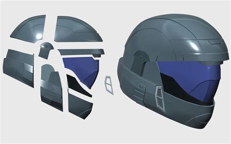 3D file Halo inspired ODST Helmet - (3D MODEL - STL)・3D printing idea to download・Cults