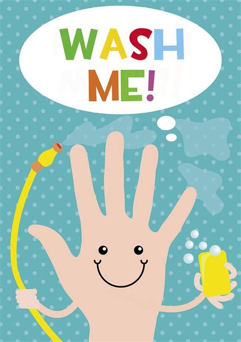 Hand Washing Sign in Poster Hanger Wall Hanging Hand Washing - Etsy | Hand washing poster, Hand ...