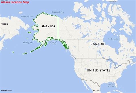 Where is Alaska Gulf Of Alaska, Alaska Map, North America Continent ...
