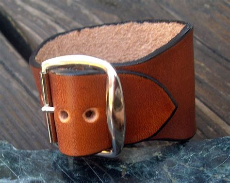 Leather Wristbands | Plain Leather Bracelets | 1.5" Adjustable – Old School Leather Co.