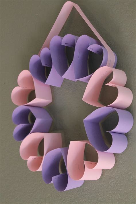 Play For a Day: Valentine's Day Paper Heart Wreath