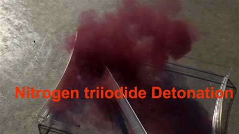 Nitrogen Triiodide Explosion - YouTube