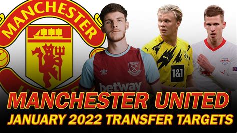 Manchester United Transfer Targets in January 2022 ft. Declan Rice ...