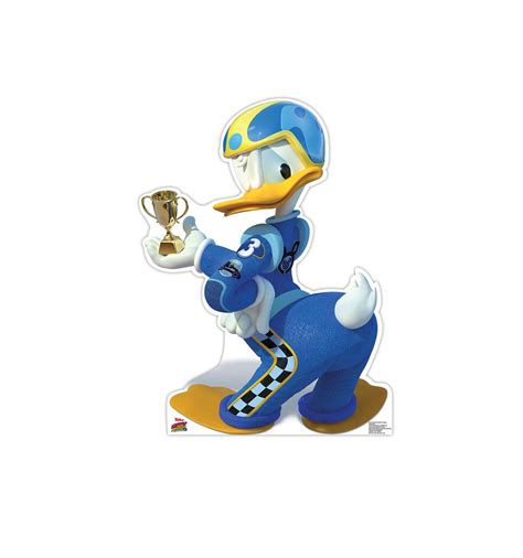 Life-size Donald Duck Roadster Racers Cardboard Cutout