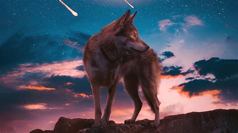 1920x1080px, 1080P free download | The Lone Wolf, wolf, artist, artwork ...