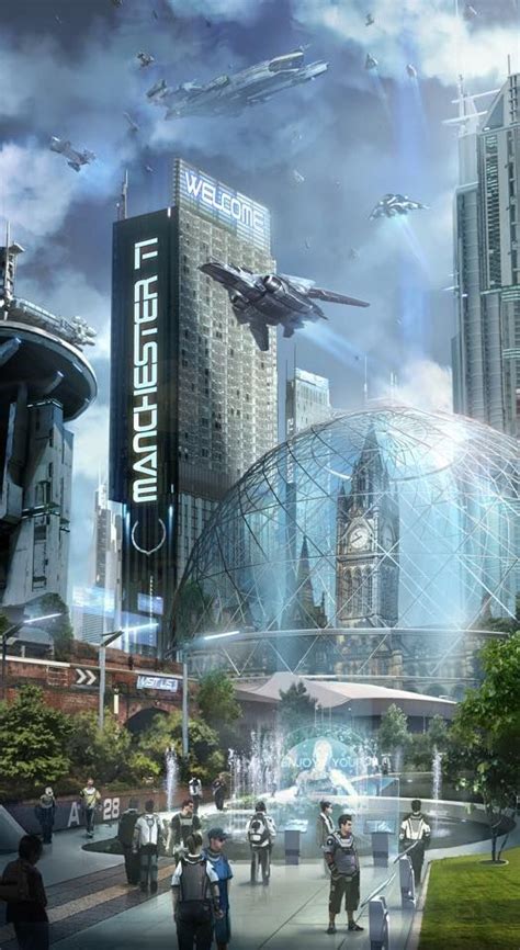 City of the future...love the dome! | Cyberpunk city, Futuristic city, Futuristic architecture