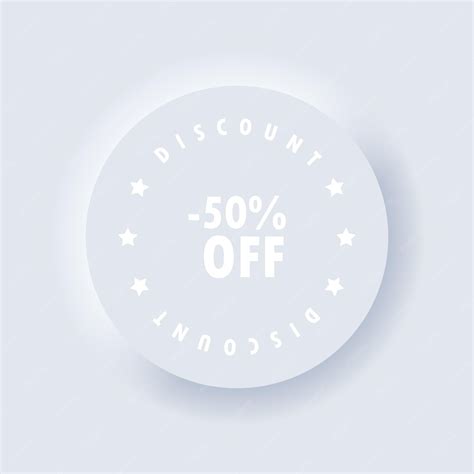 Premium Vector | 50 percent off label. vector, icon. sale tag badge ...