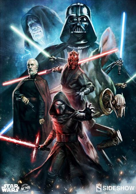 Star Wars Force of Darkness Art Print | Star wars fan art, Star wars ...