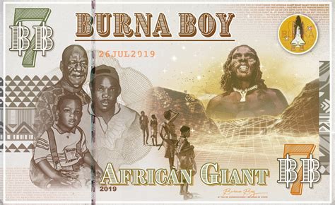 Burna Boy – African Giant album art - Fonts In Use