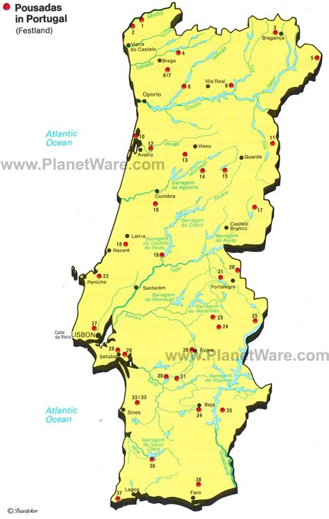 Map of Portugal | PlanetWare