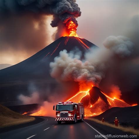 Volcano Eruption During Firefighters' Last-Second Escape | Stable ...