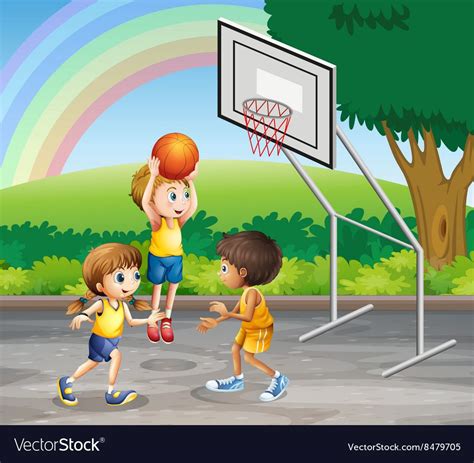 Children Playing Basketball Drawing - img-Aaralyn