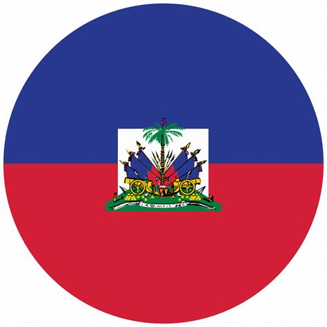 Flag of haiti, haiti, haiti's circled flag, haiti's flag icon ...