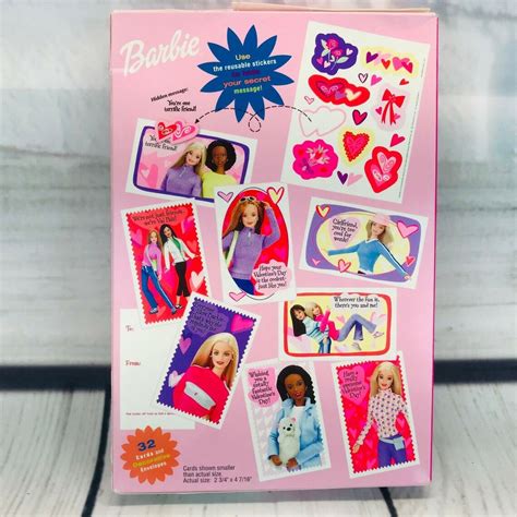 Barbie Valentine Cards Vintage 90s Hallmark 32 Secret Message - Etsy