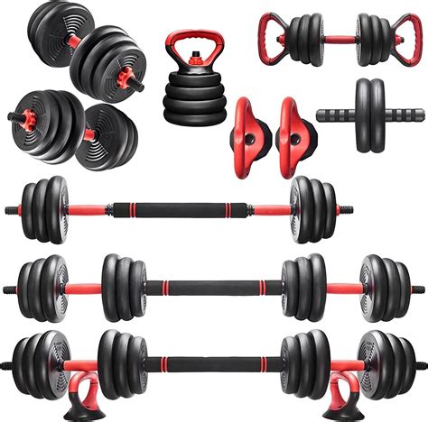 Dumbbell Barbell Kettlebell Set 45LB Adjustable Multifunctional Weights GYM - Walmart.com