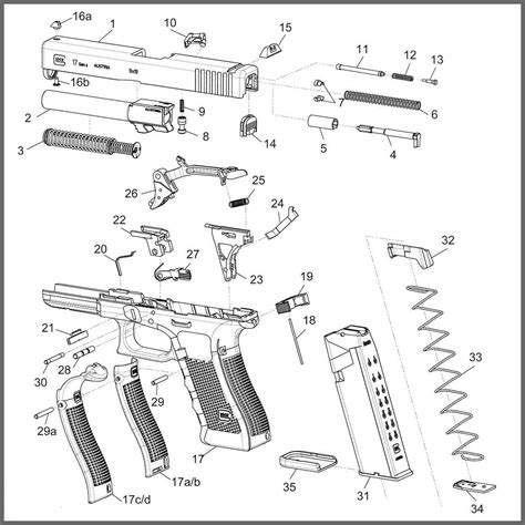 Glock 19 Gen 5 Exploded View