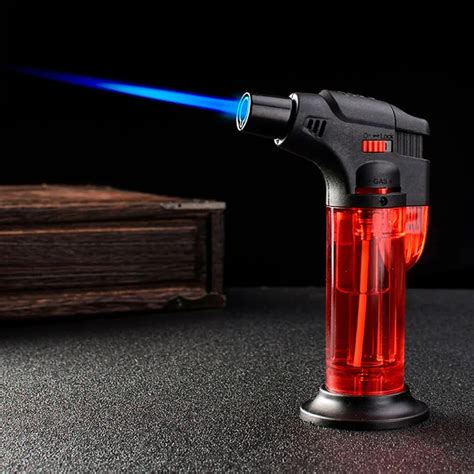 Kitchen Butane Lighter Cooking Torch Refillable Adjustable Flame ...