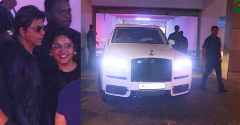 Bollywood actor Shahrukh Khan arrives in Rolls Royce Cullinan super ...