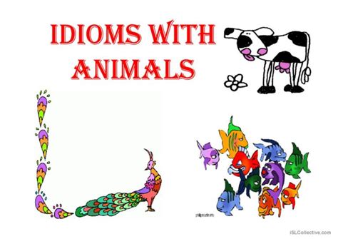 IDIOMS WITH ANIMALS general reading…: English ESL powerpoints