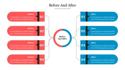 Stunning Before And After PPT Presentation Template