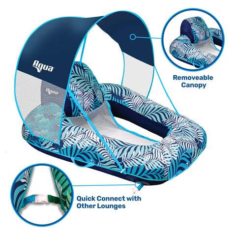 Inflatable Pool Chair Float | Zero Gravity Chair with Canopy